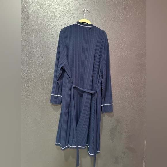 CATHRINES SLEEPWEAR Women’s Navy Blue Robe Cardigan Size 1X - Picture 2 of 3